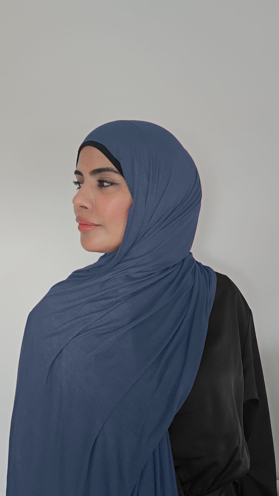 Denim Blue Khaleeji SHADOW Jersey Hijab