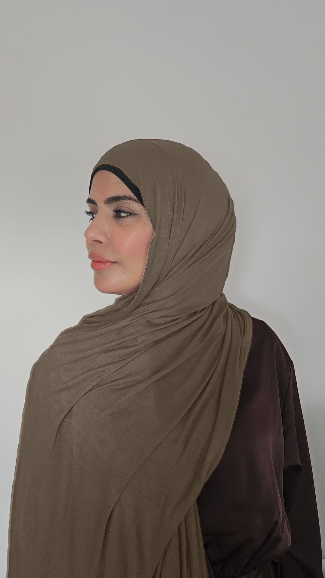 Mocha Khaleeji SHADOW Jersey Hijab